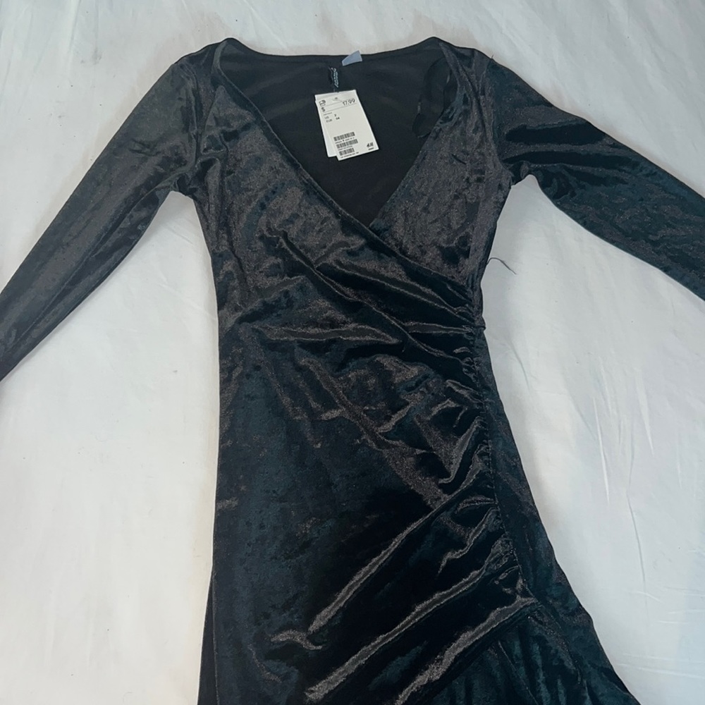 Velvet black dress